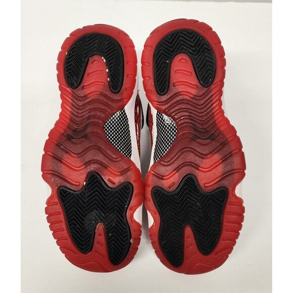 Nike Air Jordan 11 Retro Low White/Gym Red/Black Mens Size 5Y - Picture 6 of 8